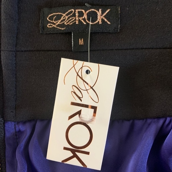 La Rok New With Tags Strapless Chiffon Dress Size Medium - Picture 11 of 15